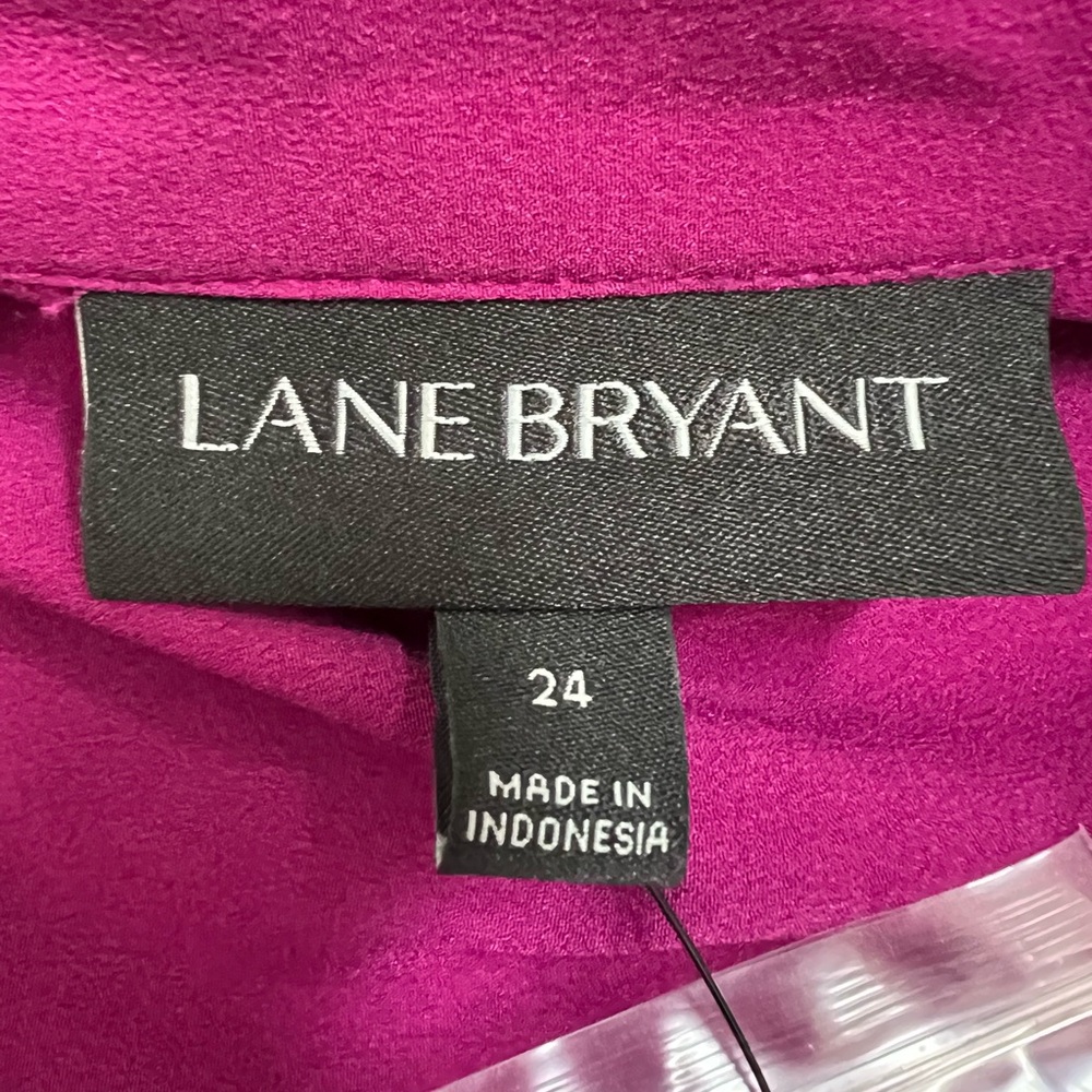 Lane Bryant Long Sleeve Notched Collar Shirt - Picture 6 of 9